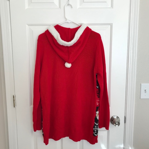 Christmas No Boundaries Ugly Sweater Reversible Sequins Santa Dress Size XXL 19 - Picture 2 of 6